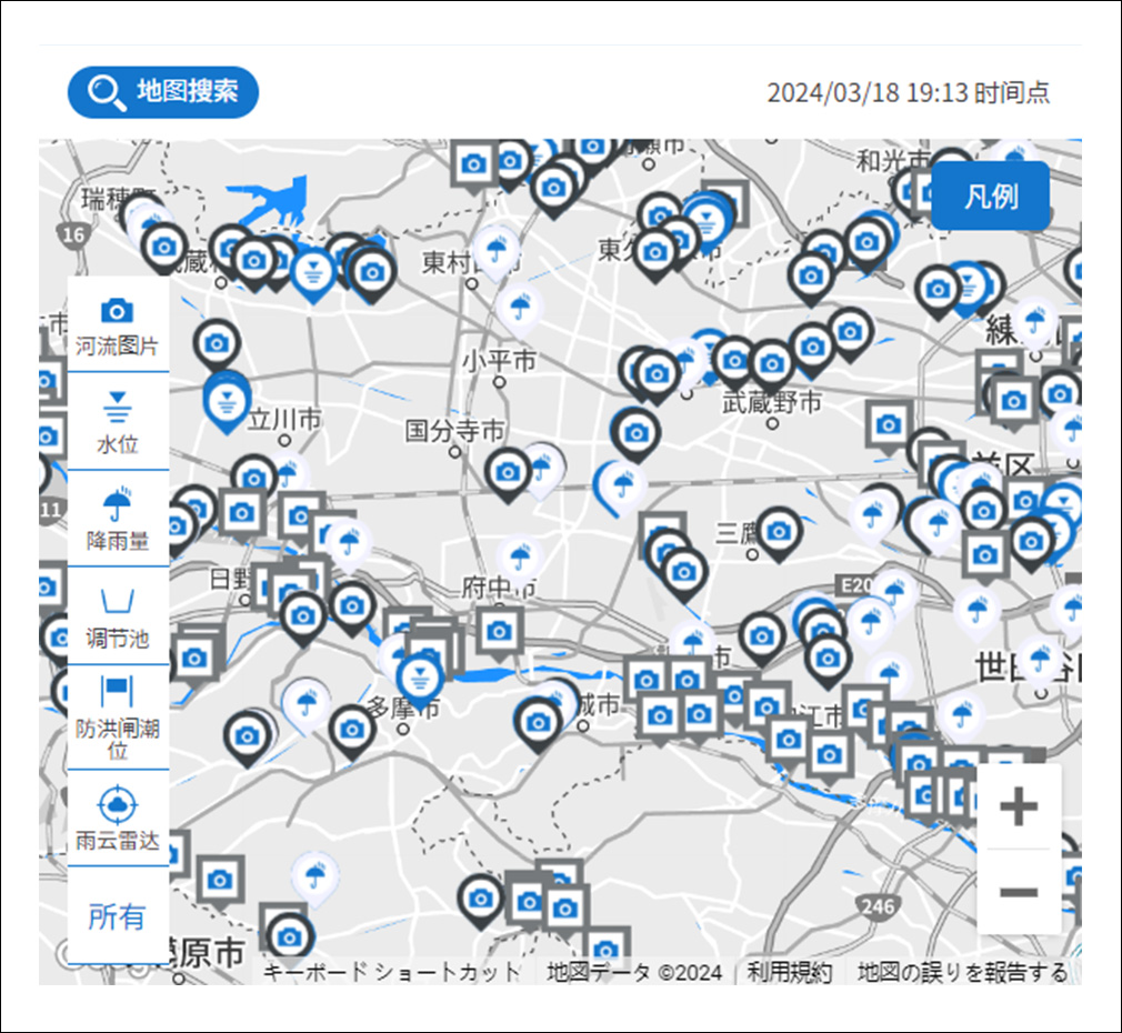 防洪综合信息系统显示实例